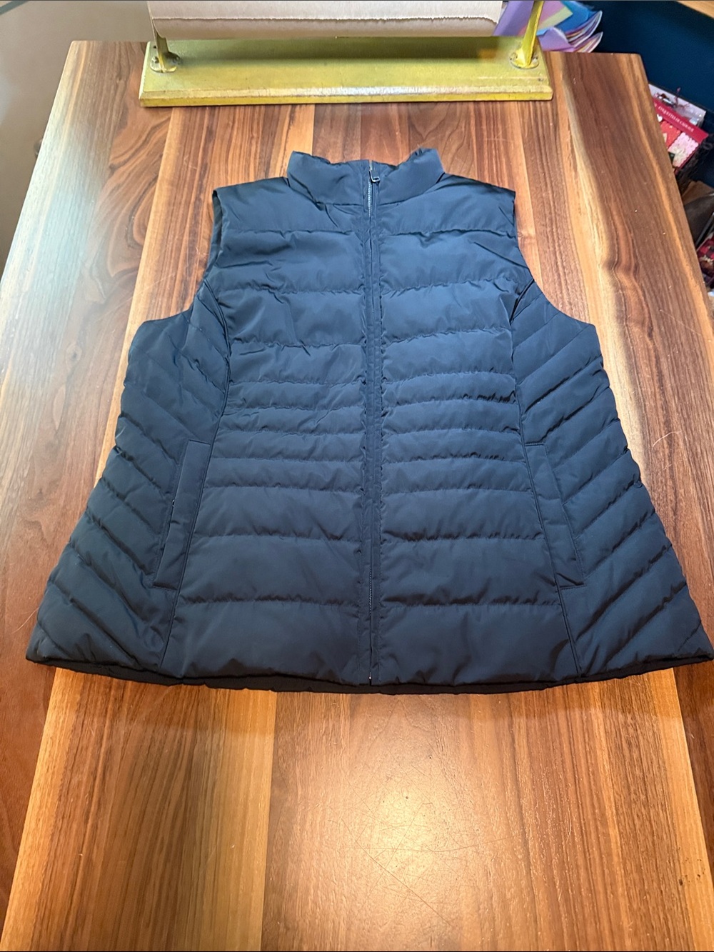 Talbots Women’s Black Quilted Puffer Down Vest - Lightweight Warmth Size 1X